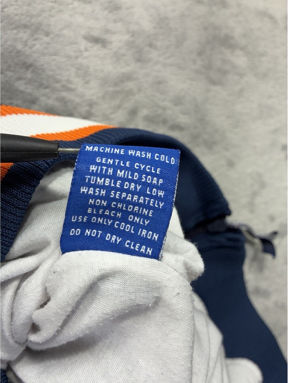 VTG Starter Auburn Tigers War Eagle Windbreaker Jacket 2XL Blue Orange 90s Y2K - Picture 9 of 9